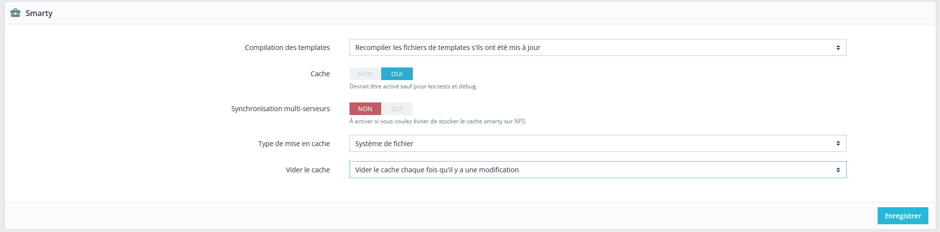 Optimisation des temps de chargement des pages avec le cache Smarty