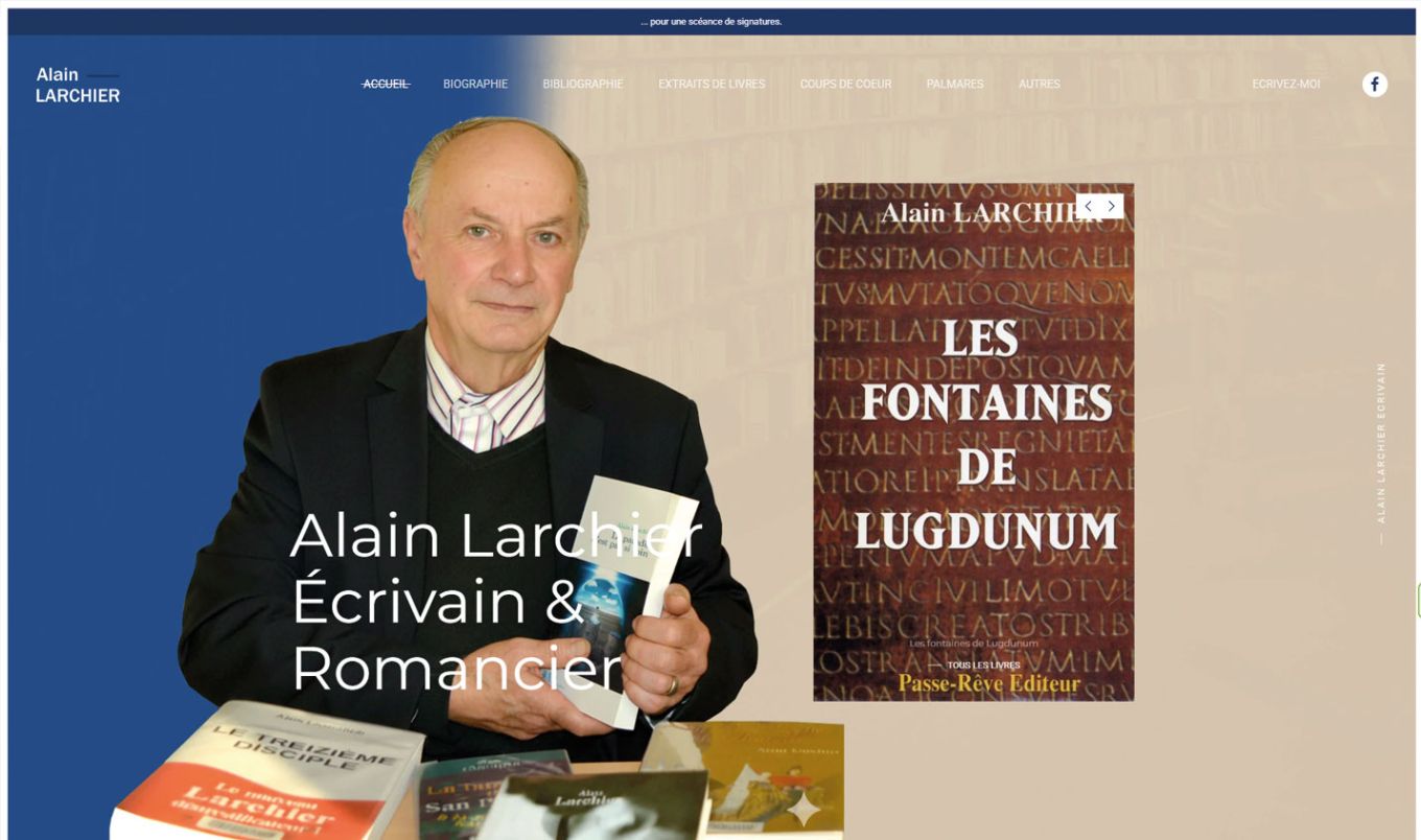 WordPress version responsive PC pour Alain Larchier
