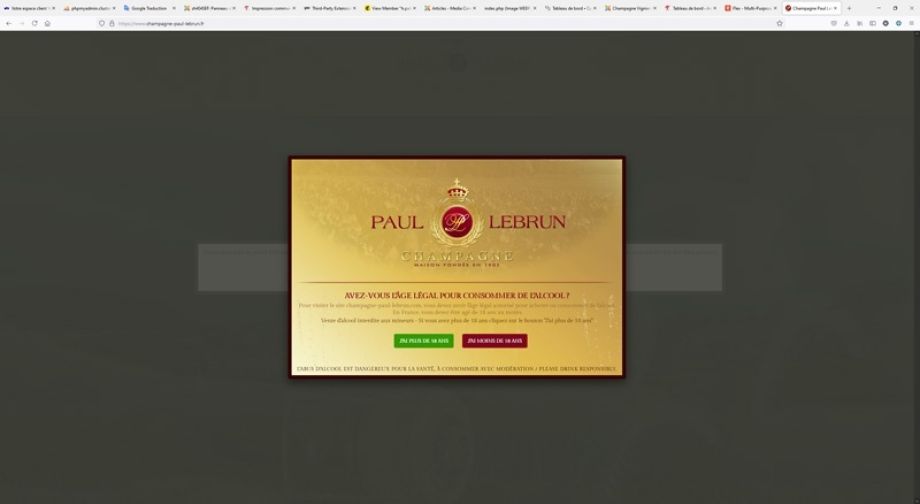 Présentation de l'astuce joomla pour mettre en place un disclaimer