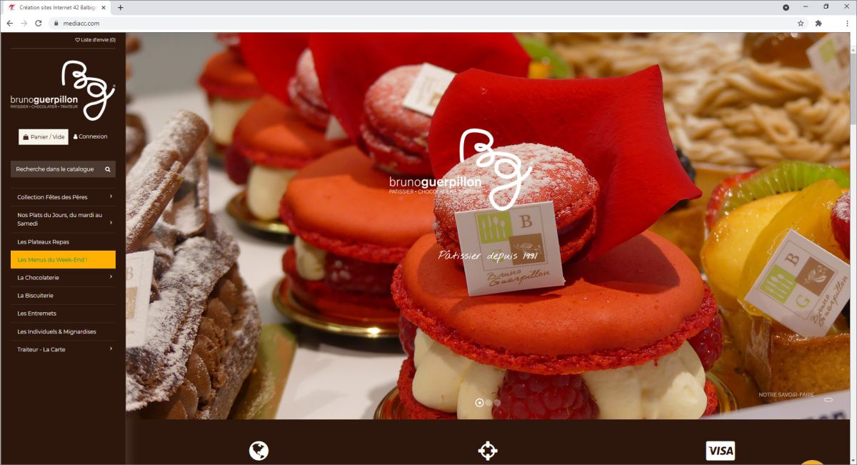 Création de site internet pour boulanger patissier