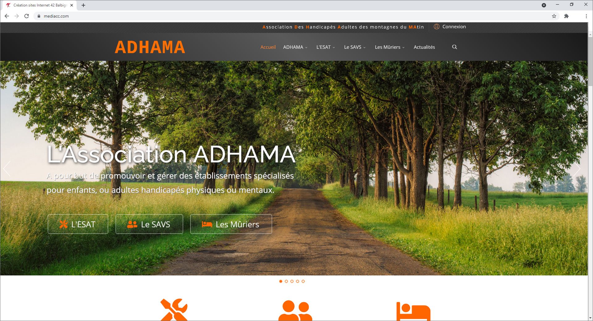 Création de site pour Adhama sous Joomla 3.9.X