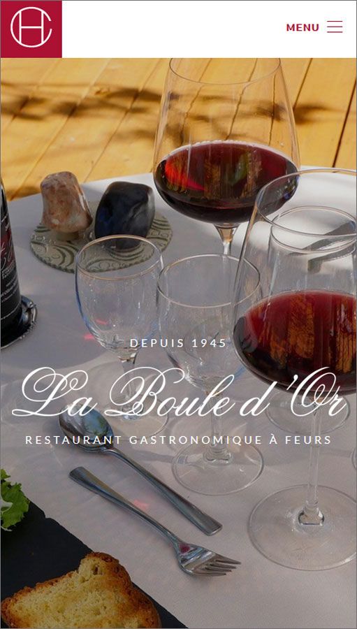 Création de site internet pour restaurant gastronomique