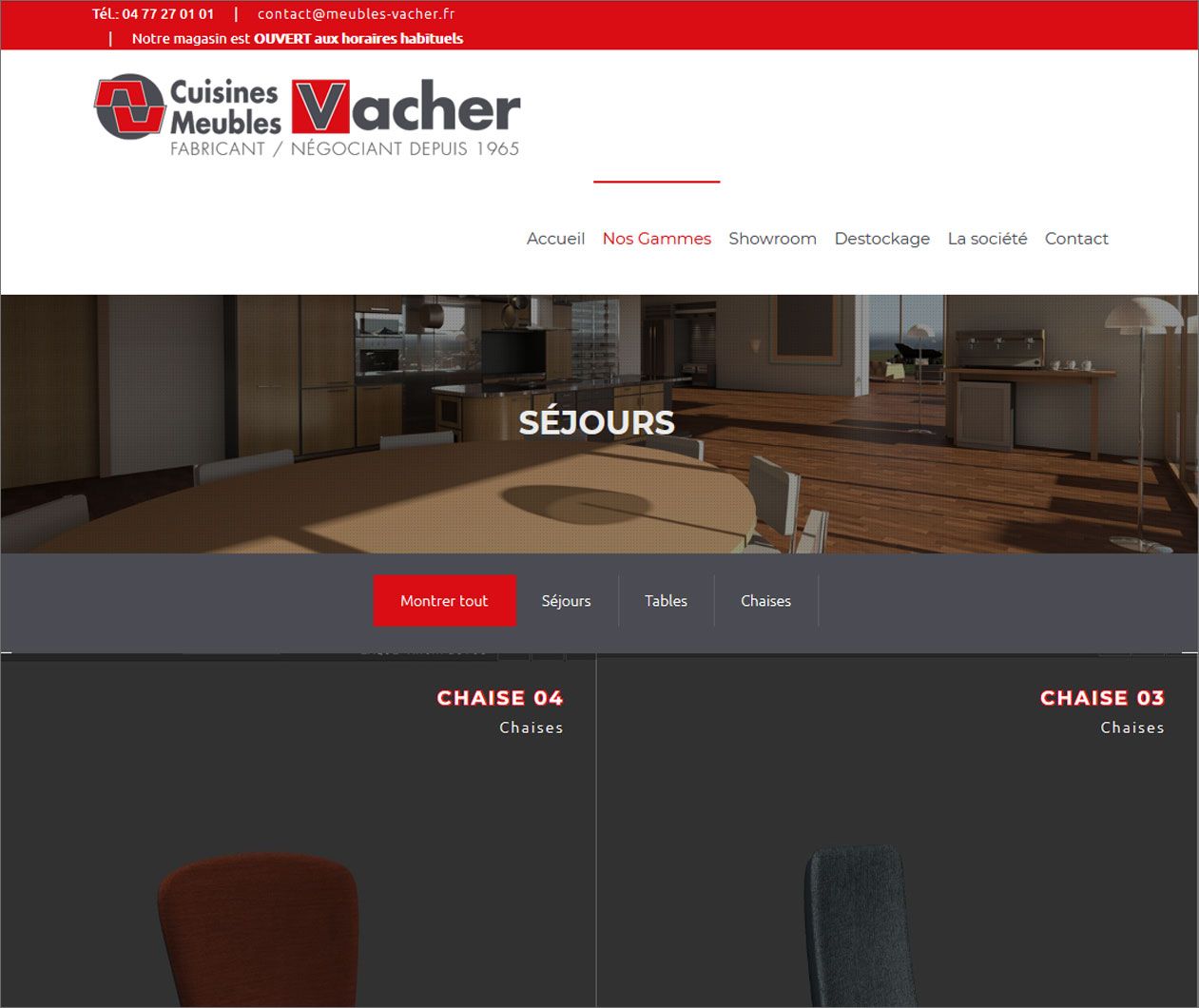 Création de site internet avec catalogue en ligne