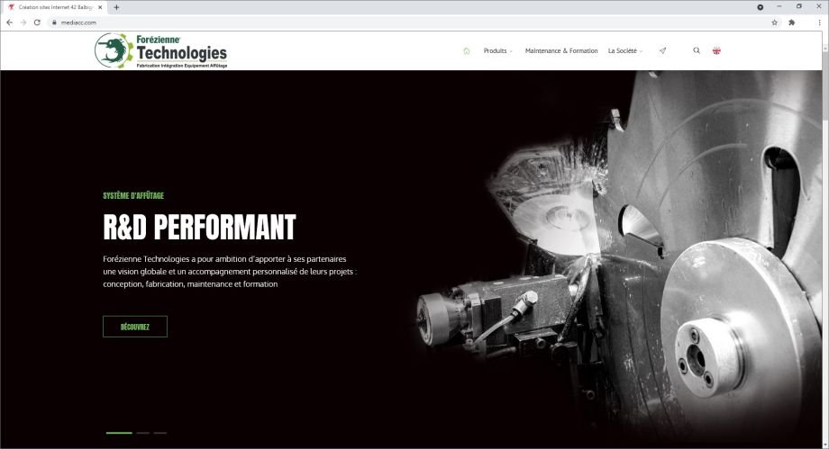 Création de site internet avec langage anglais