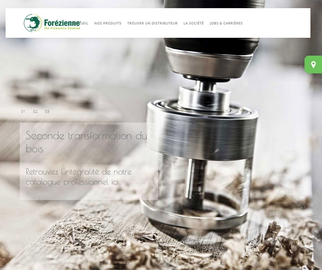 Création de site Joomla pour MFLS Forézienne - Fabricant français de lames de scie circulaire