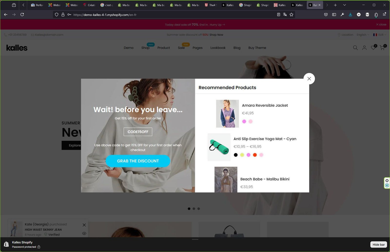 Création site Shopify Exemple N°3 - Expert en développement de boutique en ligne