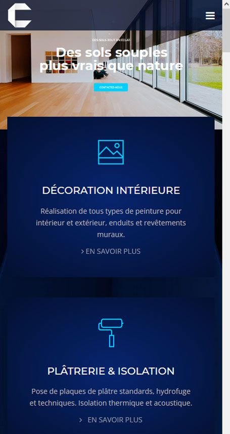 Création de site Joomla pour Cheminal plâtrerie peinture à Feurs