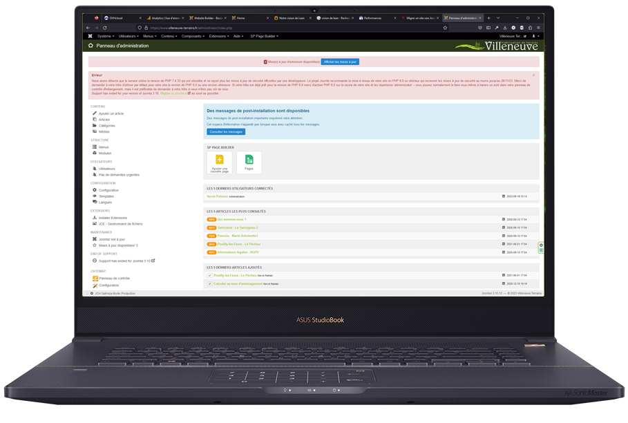 Backoffice en Joomla 3.X