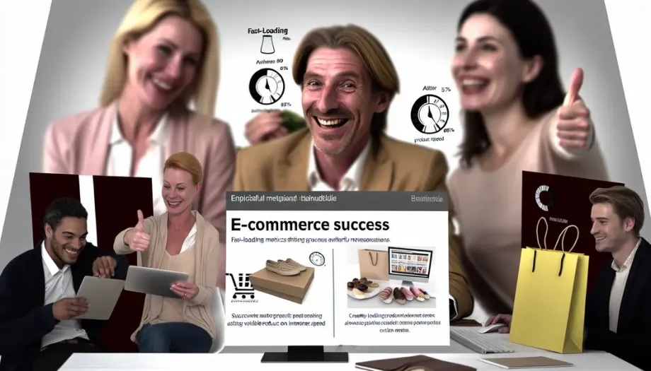 Impression de la réussite en e-commerce grâce à un SEO et un contenu optimisés.