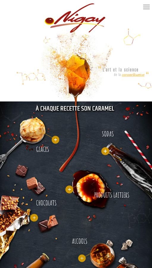 Création de site Joomla pour Nigay - L'expert des caramels