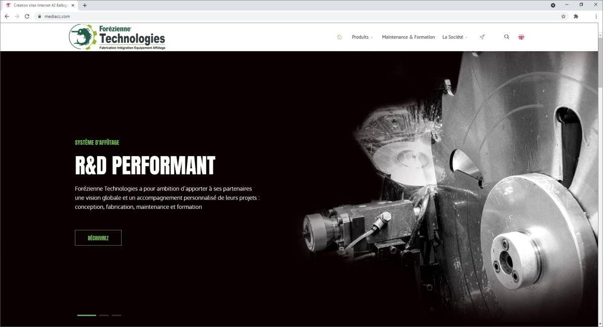 Création de site internet avec langage anglais