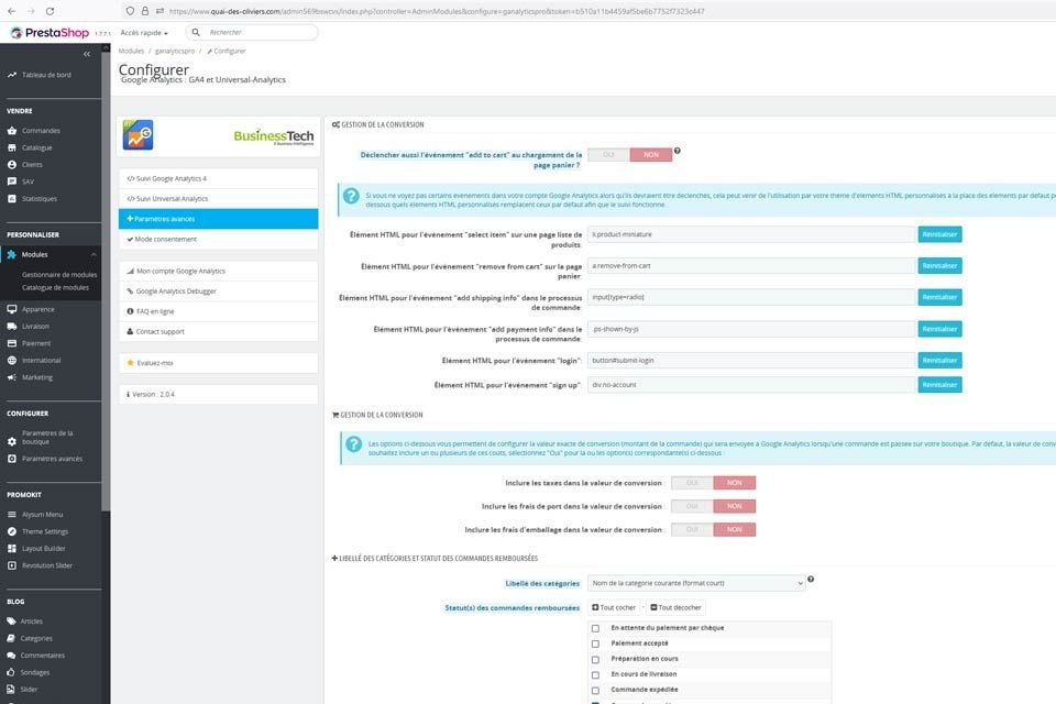 Maintenance de boutique PrestaShop et mise à jour des modules PrestaShop 1.6.X vers 1.7.X