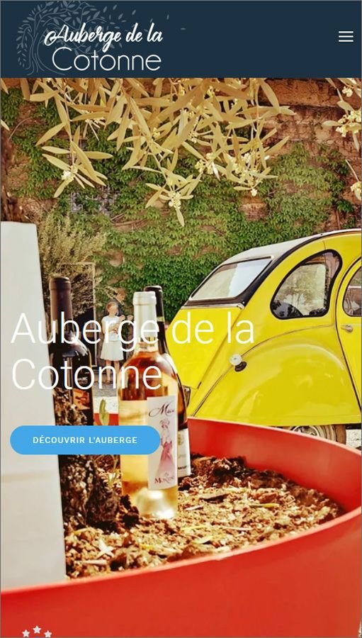 Création de site Joomla Auberge de la Cotonne - Auberge de la Cotonne à Salt en Donzy