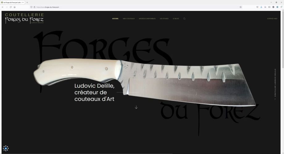 Création d'un site de gestion de contenus pour Forges du Forez