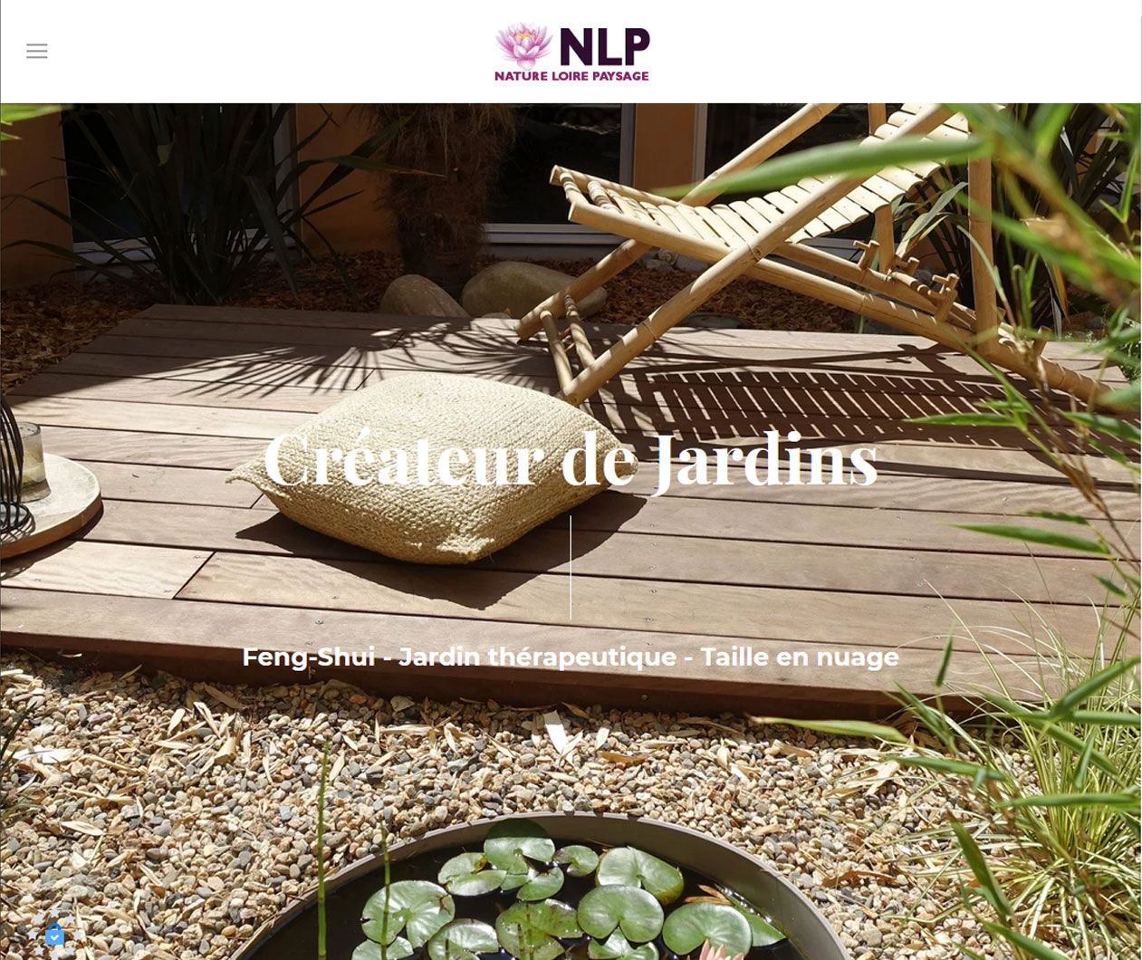 Création de site Joomla Nature Loire Paysage - Créateur de jardin Feng-Shui, jardin thérapeutique et taille en nuage