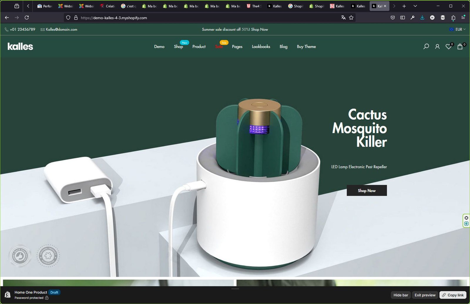 Création site Shopify Exemple N°1 - Expert en développement de boutique en ligne