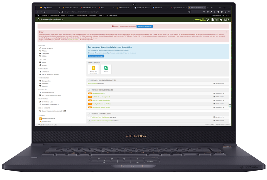 Backoffice en Joomla 3.X