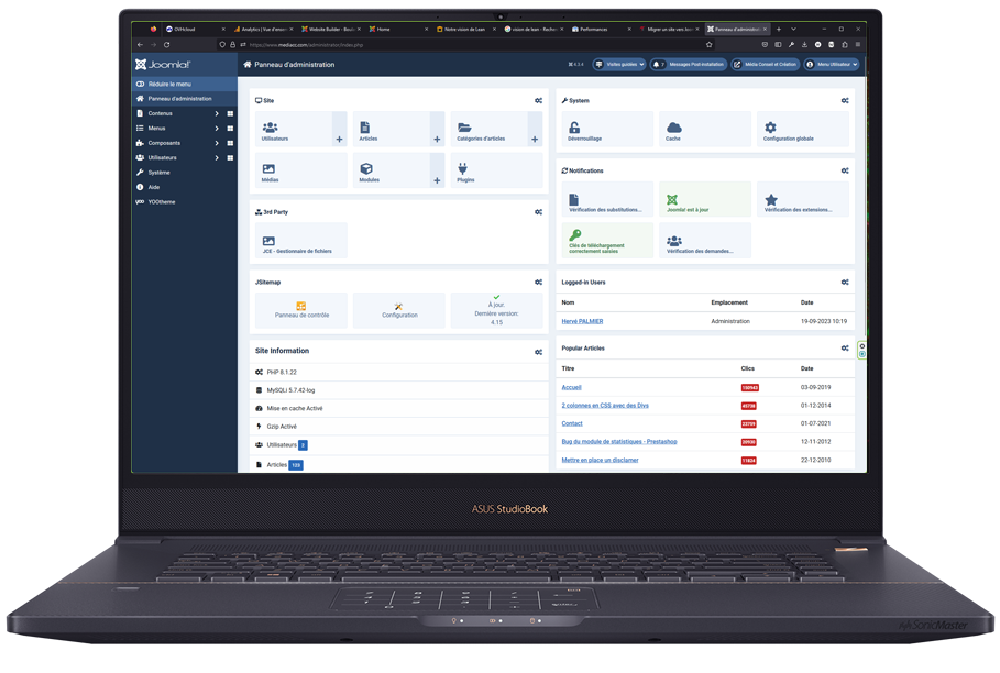 Backoffice en Joomla 4.X