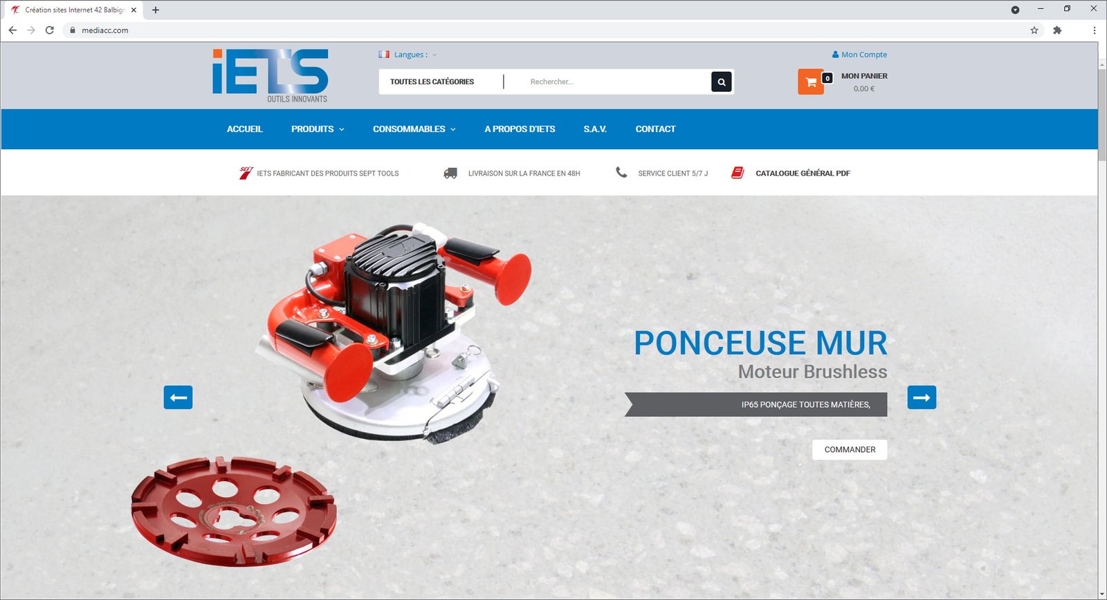 Création site Prestashop - Expert en développement de boutique en ligne IETS réalisée sous Prestashop