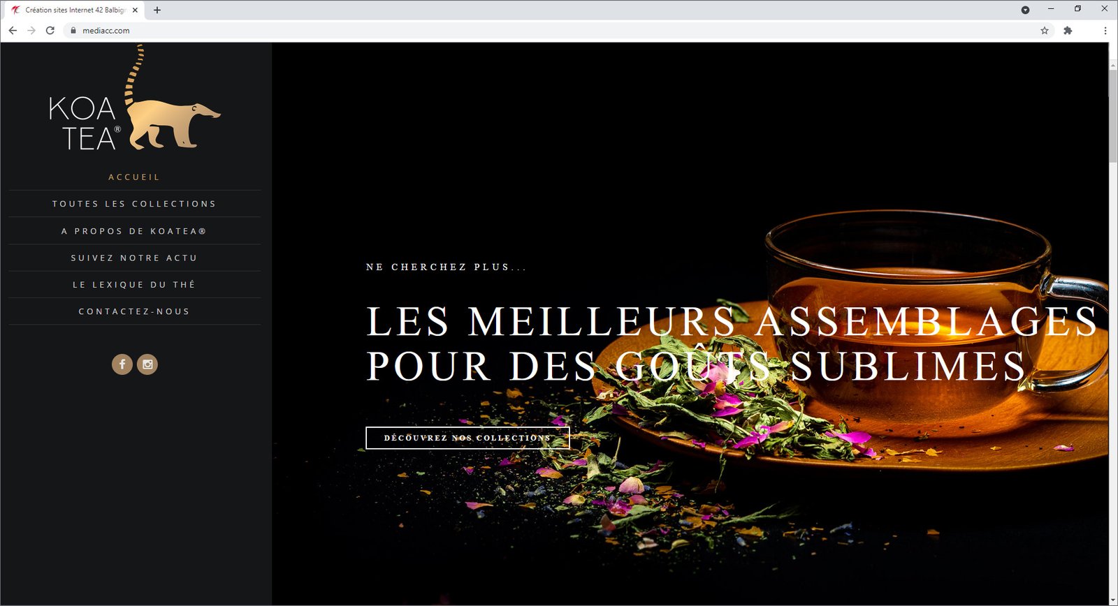 Exemple de site institutionnel sous Joomla réalisé en 2022