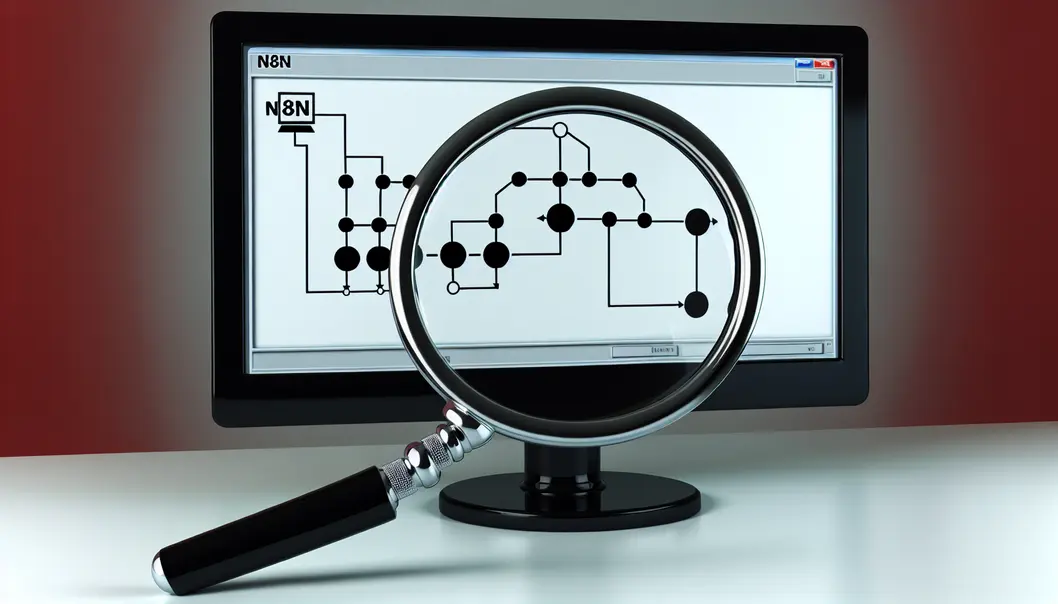 Illustration d’un workflow simple débutant avec n8n.