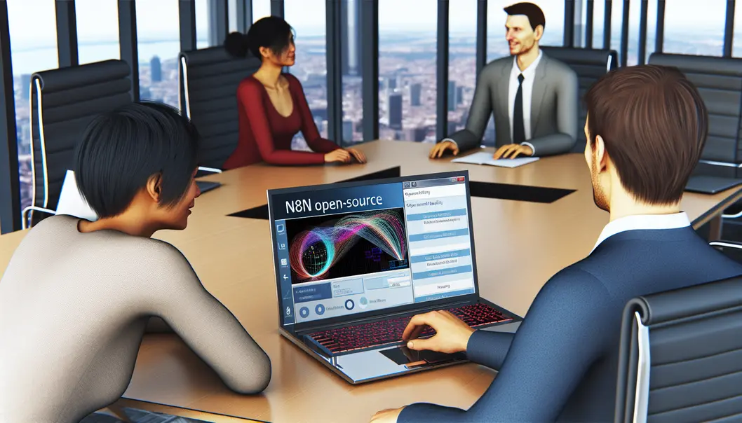Team discussing secure, personalized workflows using n8n.