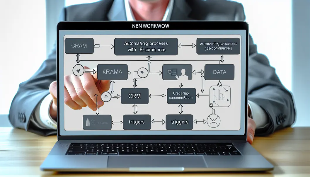 Illustration de l’intégration de WooCommerce et Odoo via n8n.