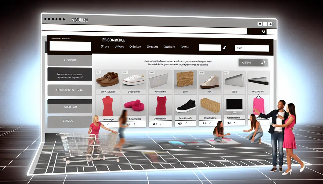 Une interface de site e-commerce optimisée pour une expérience utilisateur fluide.