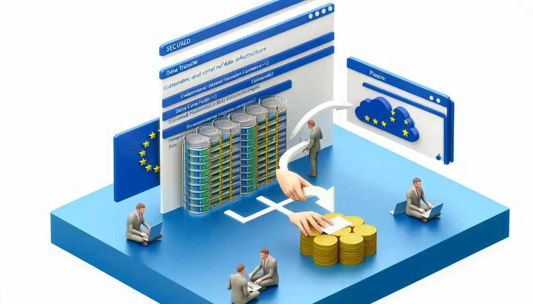 Illustration de la gestion sécurisée des données d’un site e-commerce sur mesure.