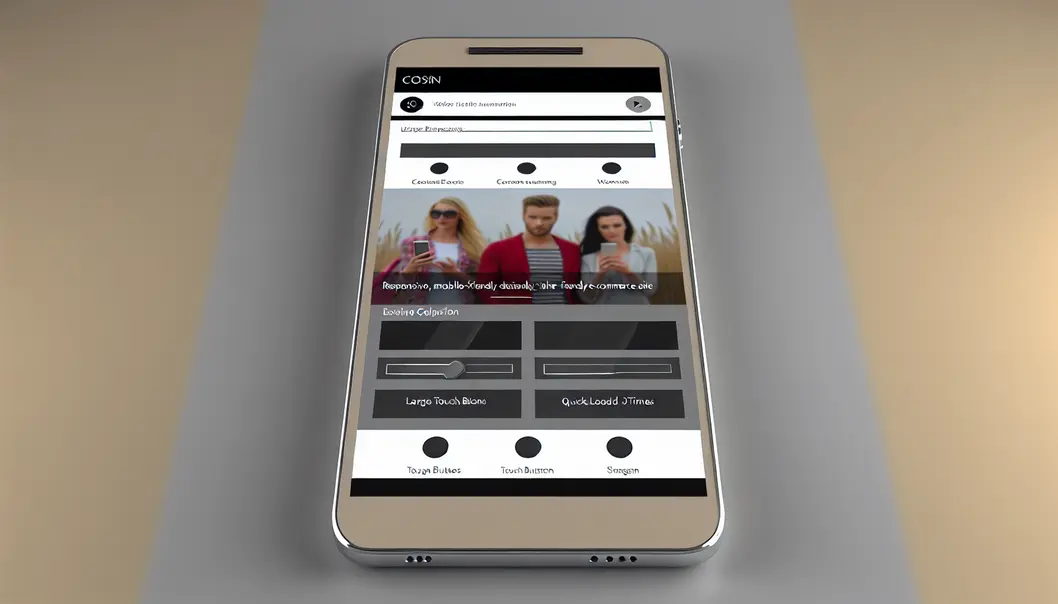 Une interface de site e-commerce optimisée pour une expérience utilisateur fluide.