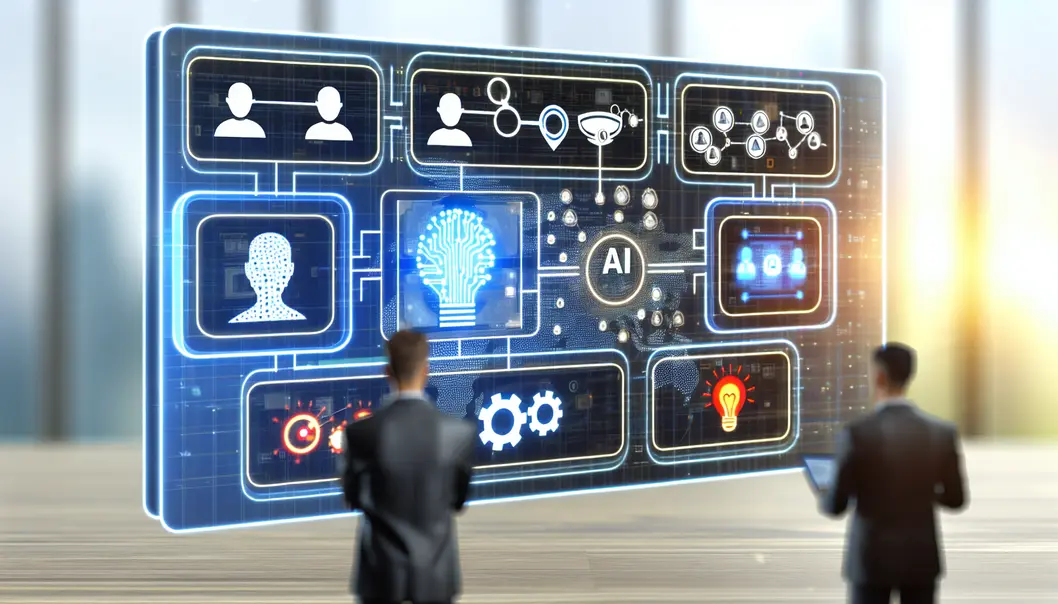 Illustration de l’intégration avancée de l’IA avec n8n.