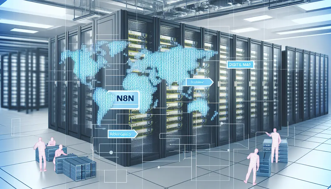 Illustration de l’intégration avancée de l’IA avec n8n.