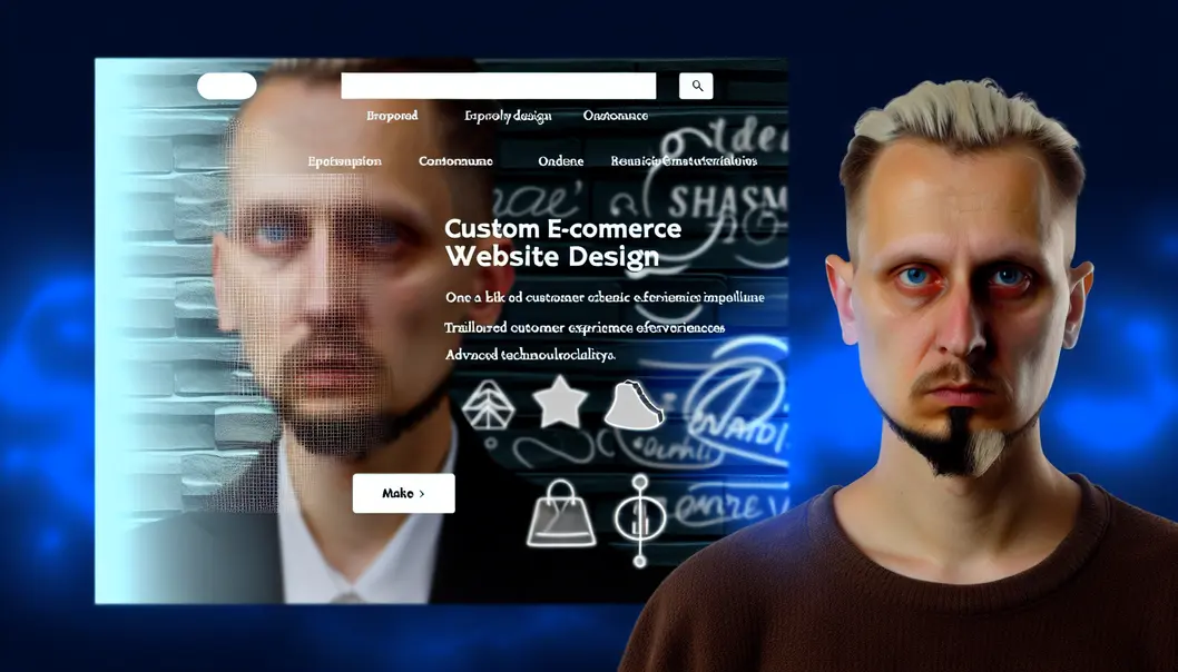 Illustration de la gestion sécurisée des données d’un site e-commerce sur mesure.