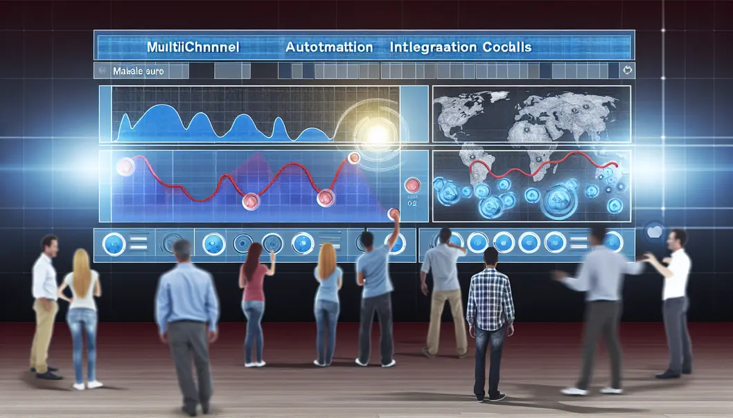 Tableau de bord numérique intégrant divers outils pour une stratégie d’automatisation efficace.