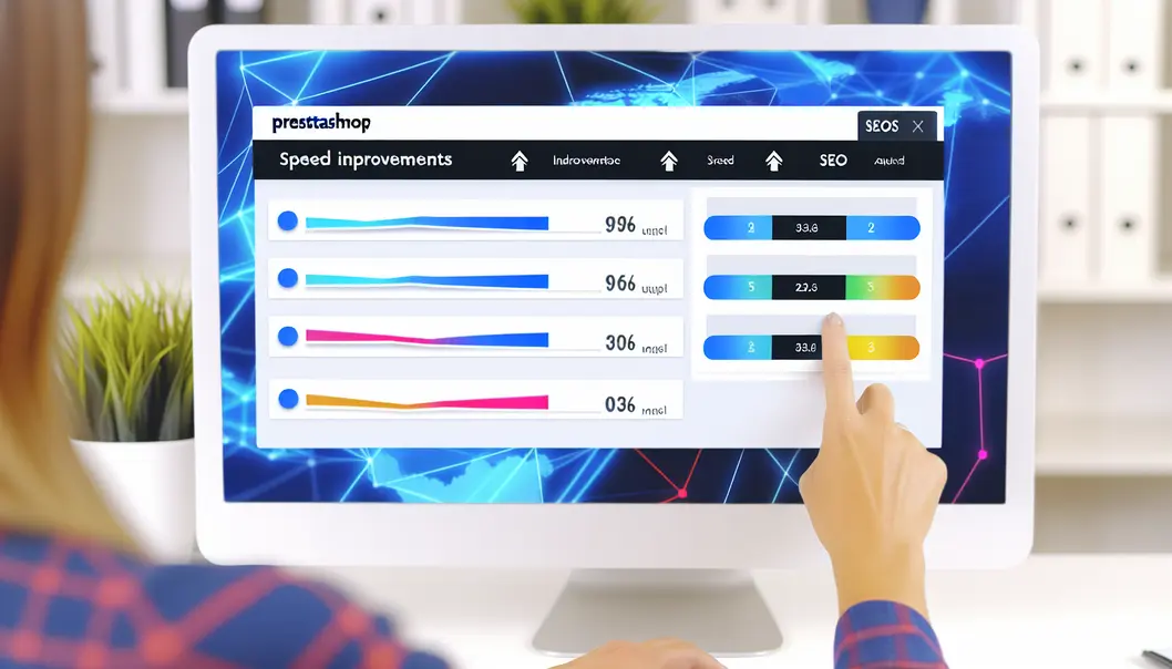 Optimisation de la vitesse et SEO sur PrestaShop.