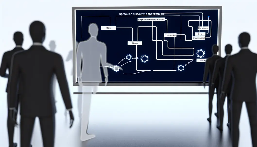 Des robots automatisant les tâches de bureau pour illustrer la réduction des coûts.
