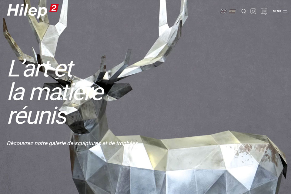 Exemple N°3 de page WordPress pour Hilep2