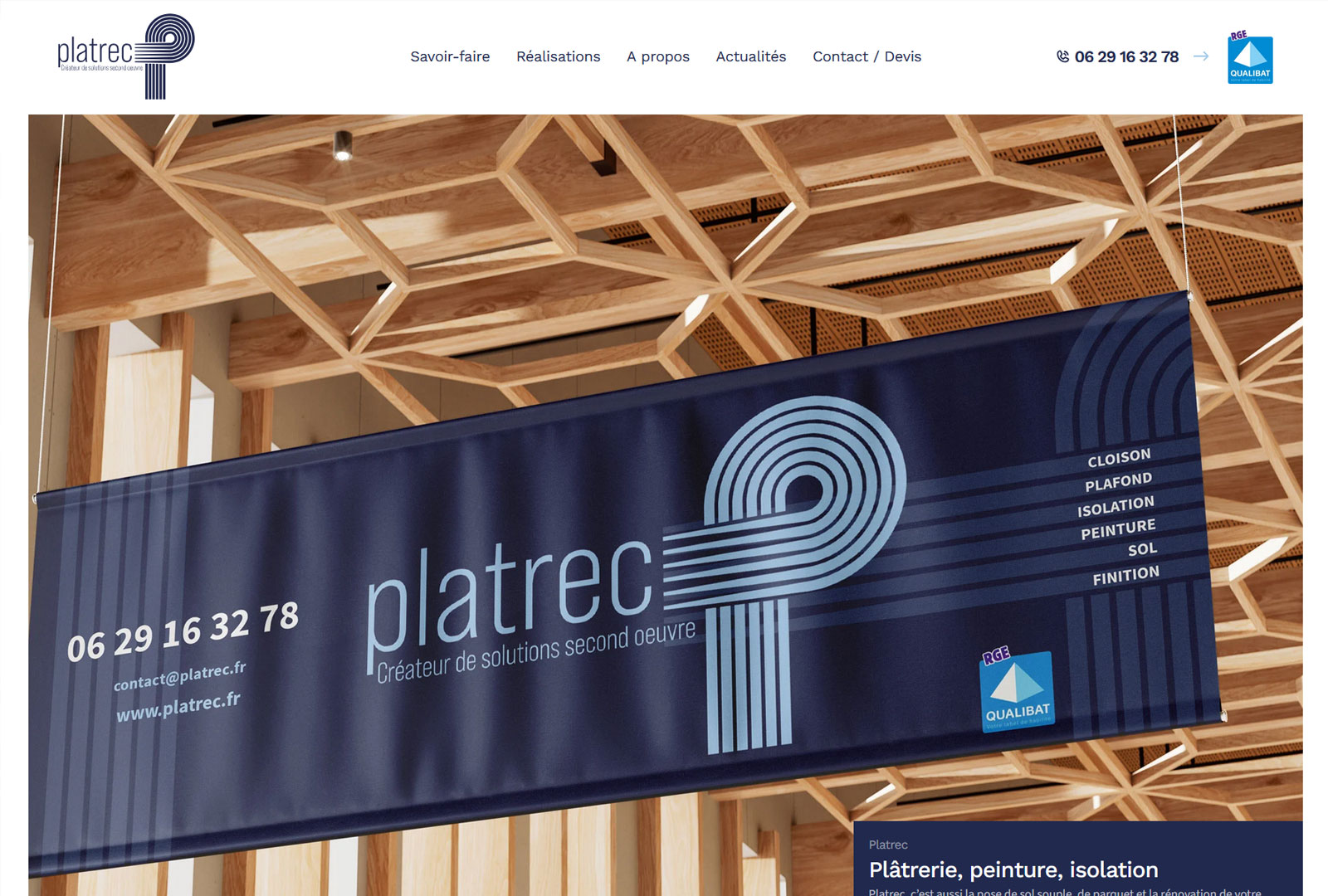 Création site WordPress pour Platrec