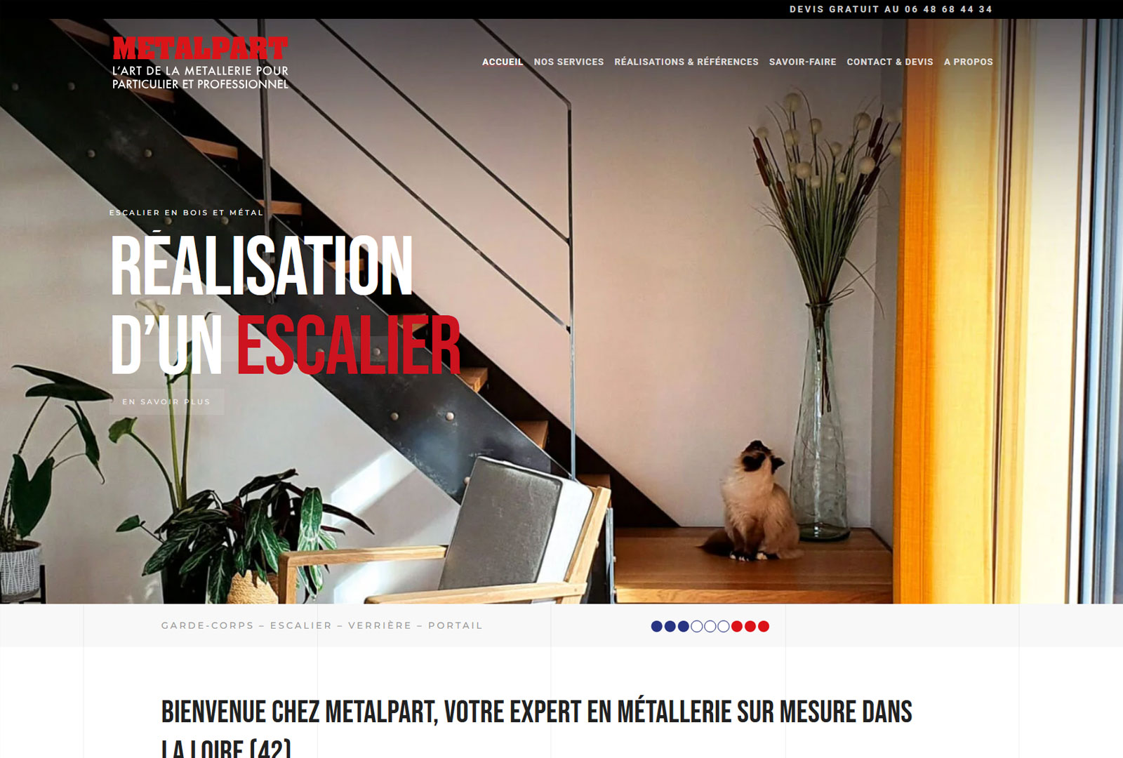 Création site WordPress pour MetalPart