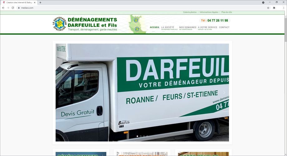 Site internet responsive et moderne