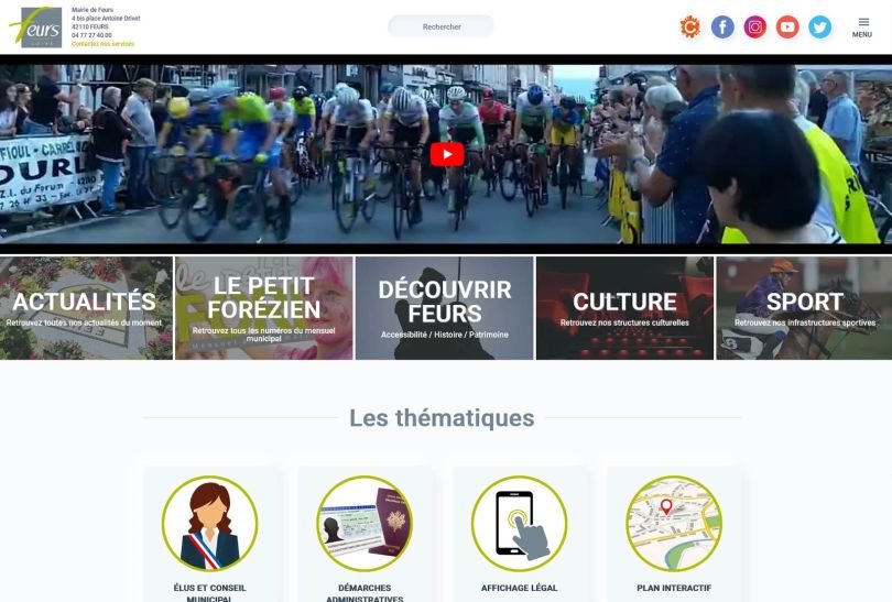 Création d'un site pour mairie de Feurs