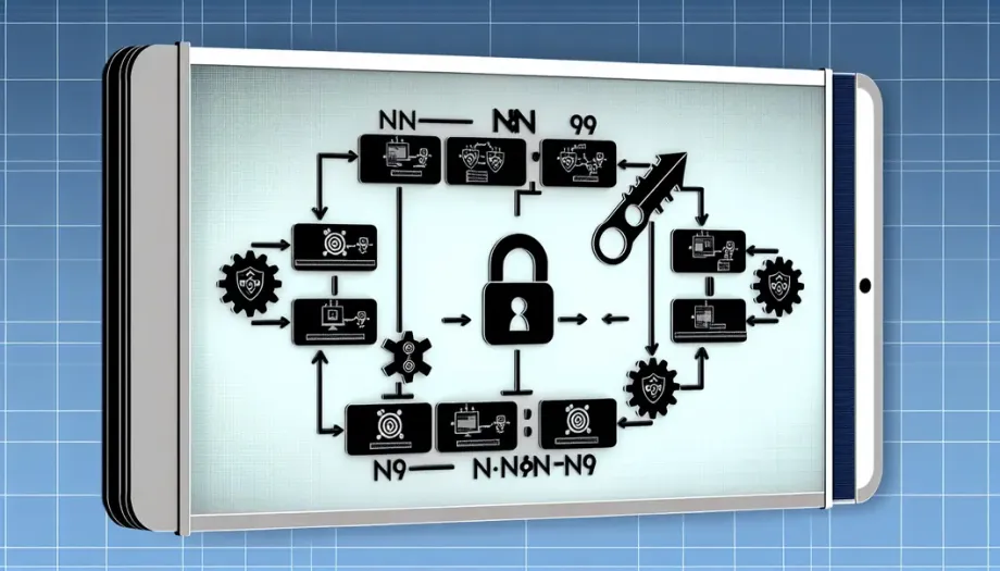 Digital workflow chart demonstrating n8n’s security and flexibility benefits for automation.
