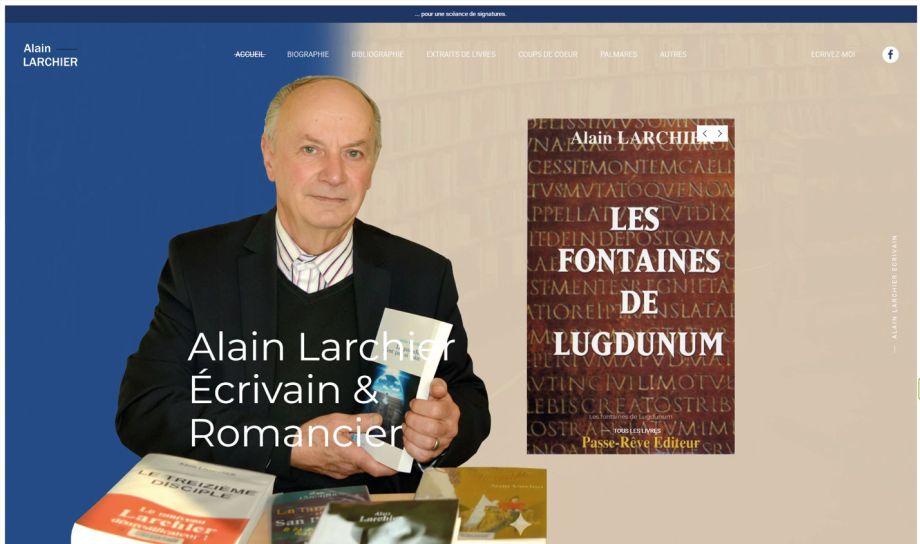 WordPress version responsive PC pour Alain Larchier