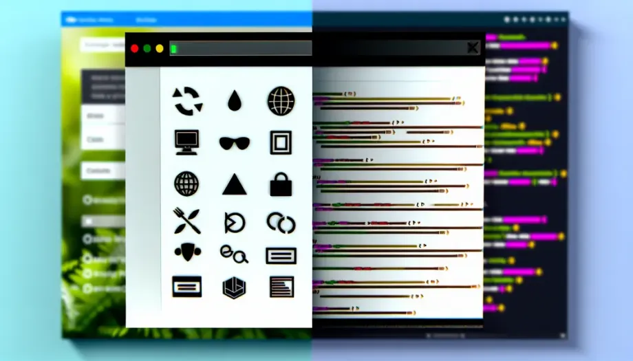 Illustration of Shopify customization, highlighting themes, code editing, and third-party app integration.
