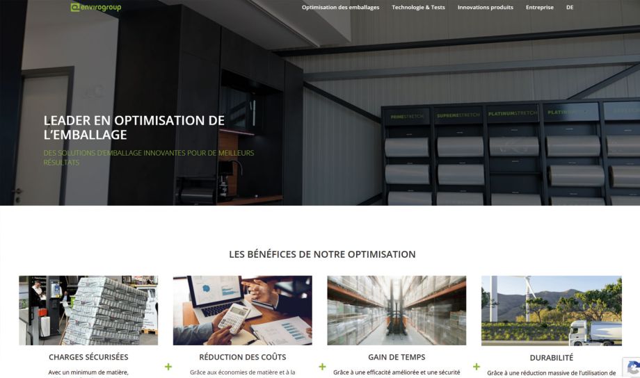 WordPress version responsive PC pour Enviro Group