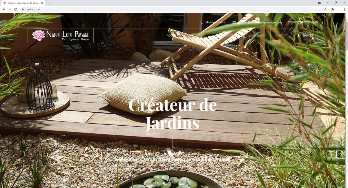 Création de site internet pour paysagiste Loire
