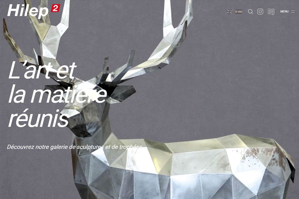 Exemple N°3 de page WordPress pour Hilep2