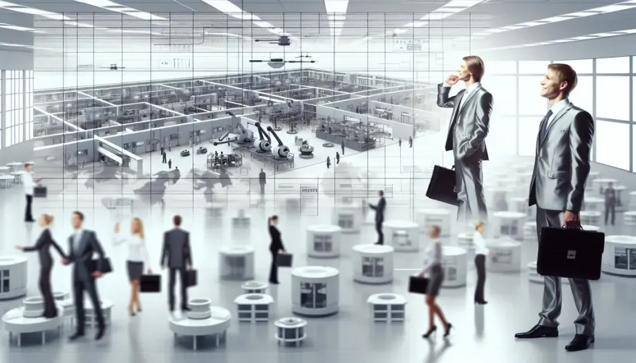 View of a business environment showing automation integration reducing costs and enhancing efficiency.