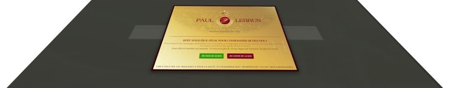 CRéation de site avec un disclaimer