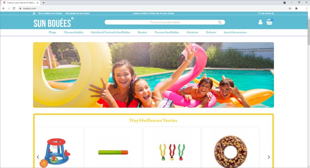 Création de site internet pour jeune entrepreneur